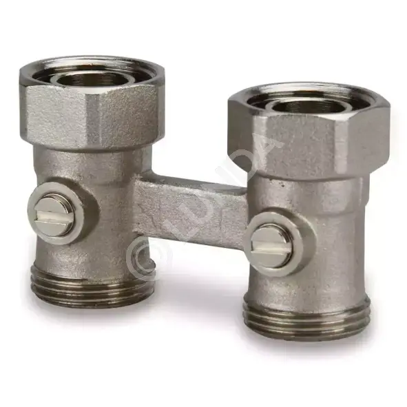 Узел нижнего подключения радиатора G3/4"HP EK-G3/4"HГ ЕК + ниппели 3/4-1/2, Usystems 1237822