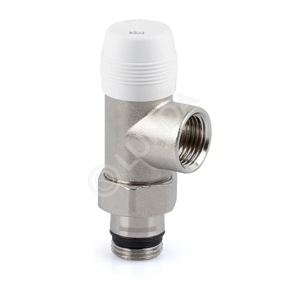 Клапан запорный SR Rubinetterie осевой 1/2", цвет никель, SR Rubinetterie 0220-1500N000