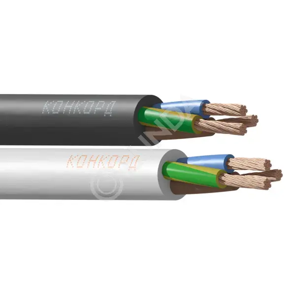 Провод ПВС 3х4+1x4 (бухта 100 м), Конкорд 4008