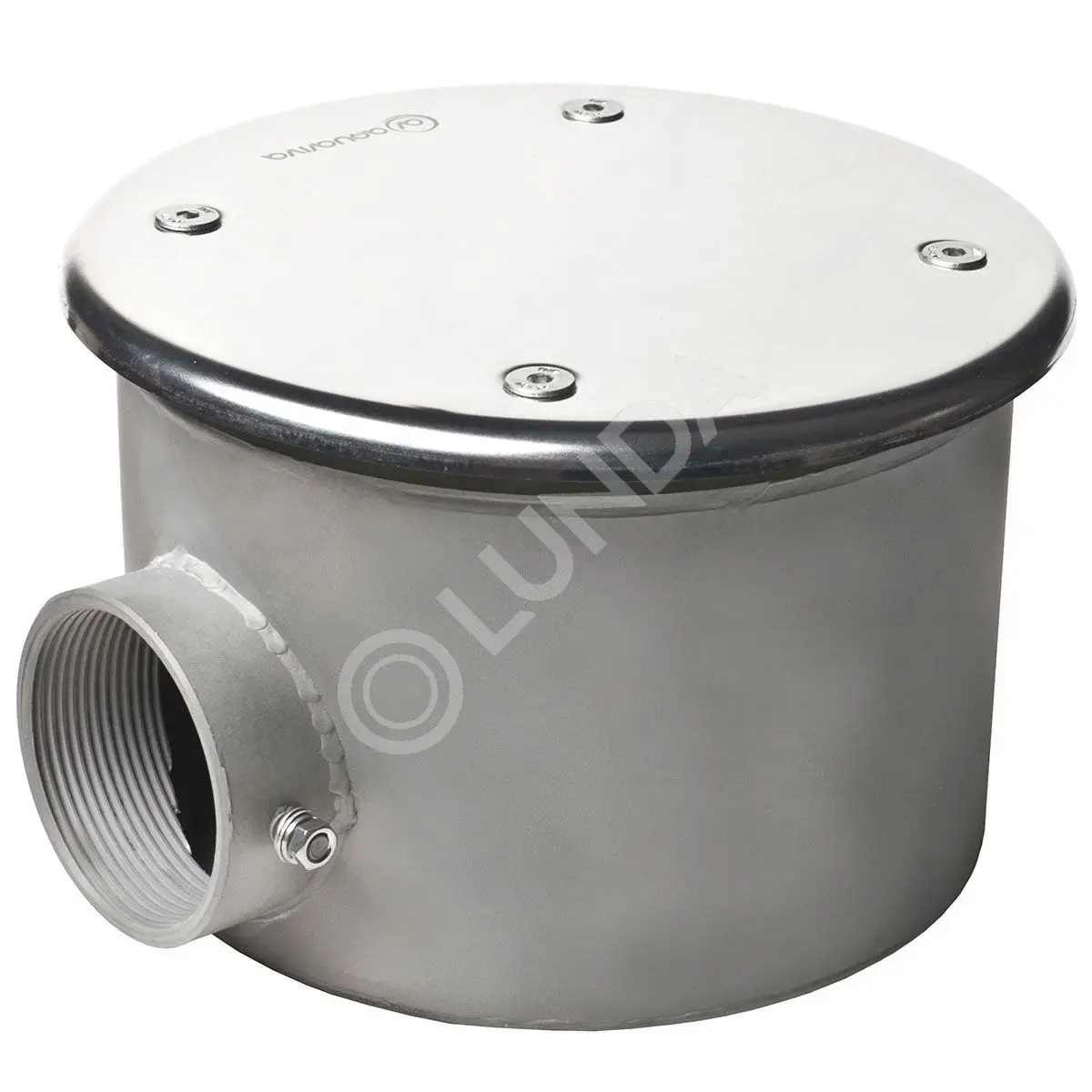 Донный слив под бетон 2", AISI 304 (D165 мм), антивихревой, Aquaviva 29764