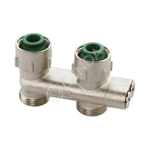 Узел нижнего подключения Simplex, 3/4"ВРх3/4"НР-евроконус, прямой, тип D2/50, Flamco F10078