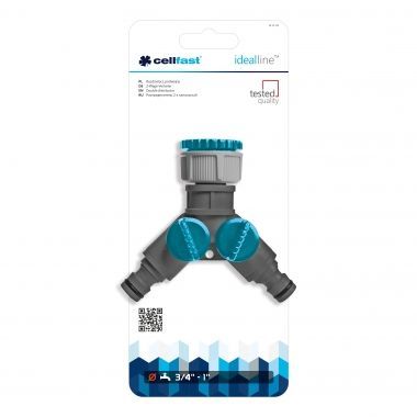 Cellfast 52-220N - Распределитель 2-х канальный IDEAL LINE PLUS — ПоливТорг