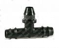 Irritec IP6112000N160 - тройник 16х16 с резинкой. отв.12мм POLY <611> — ПоливТорг