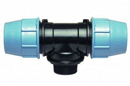 Unidelta - тройник PN16 - 20 x3/4"x 20 НР — ПоливТорг