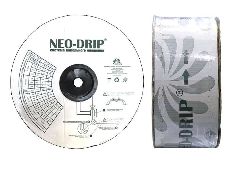 Капельная лента эмиттерная < Neo Drip > P1606 6mil/1.0 л/ч, шаг 20 см (бухта 500 м) — ПоливТорг