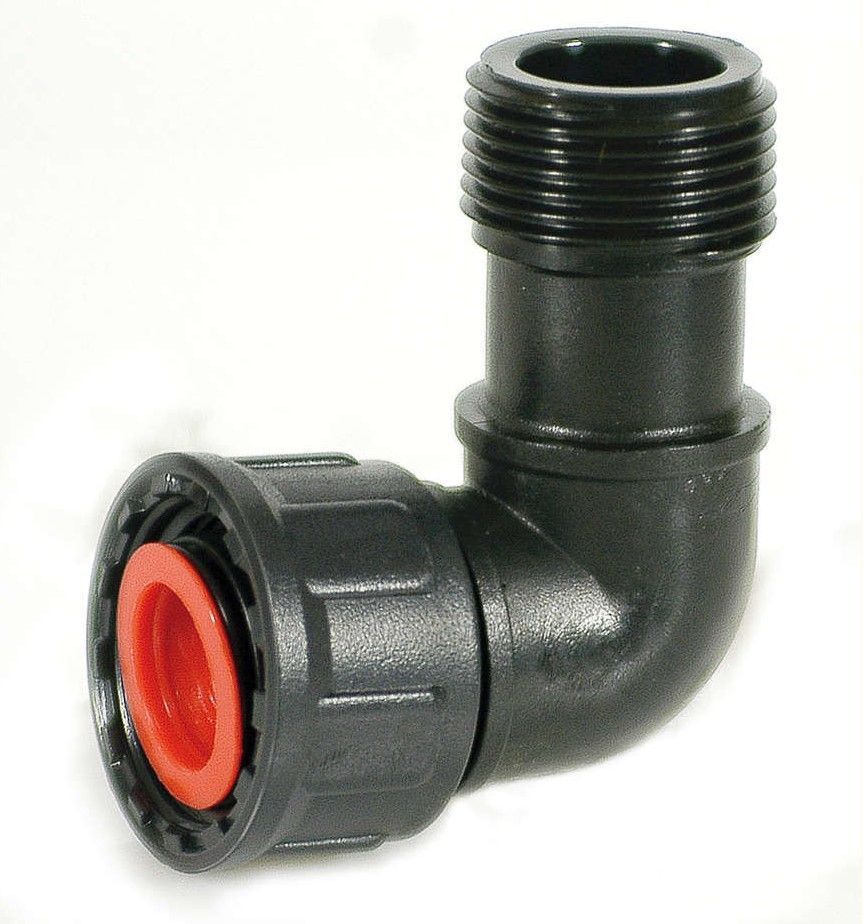 Irritec 427-320 - угольник с накидной гайкой 1" НРхВР — ПоливТорг