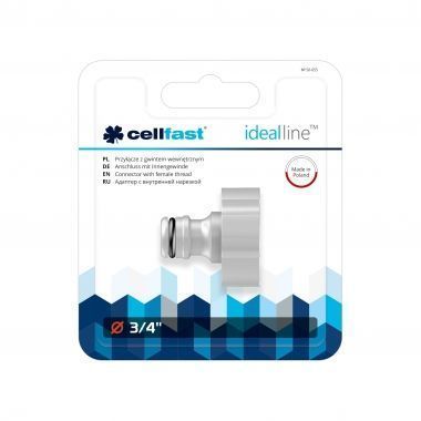 Cellfast 50-655 - Быстросъёмный адаптер 3/4 " ВР IDEAL LINE (ABS) — ПоливТорг