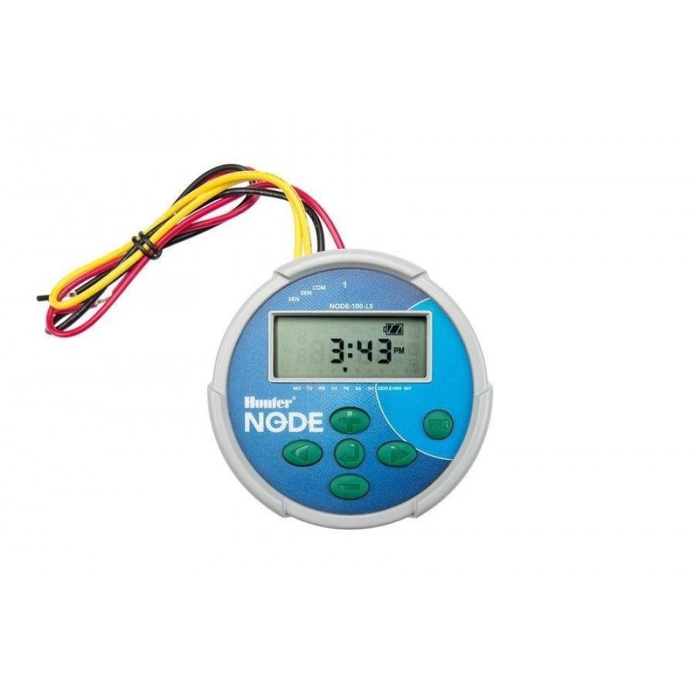 Hunter NODE-100-LS - автономный контроллер, 1 зона, без фиксирующего соленоида 9 V — ПоливТорг