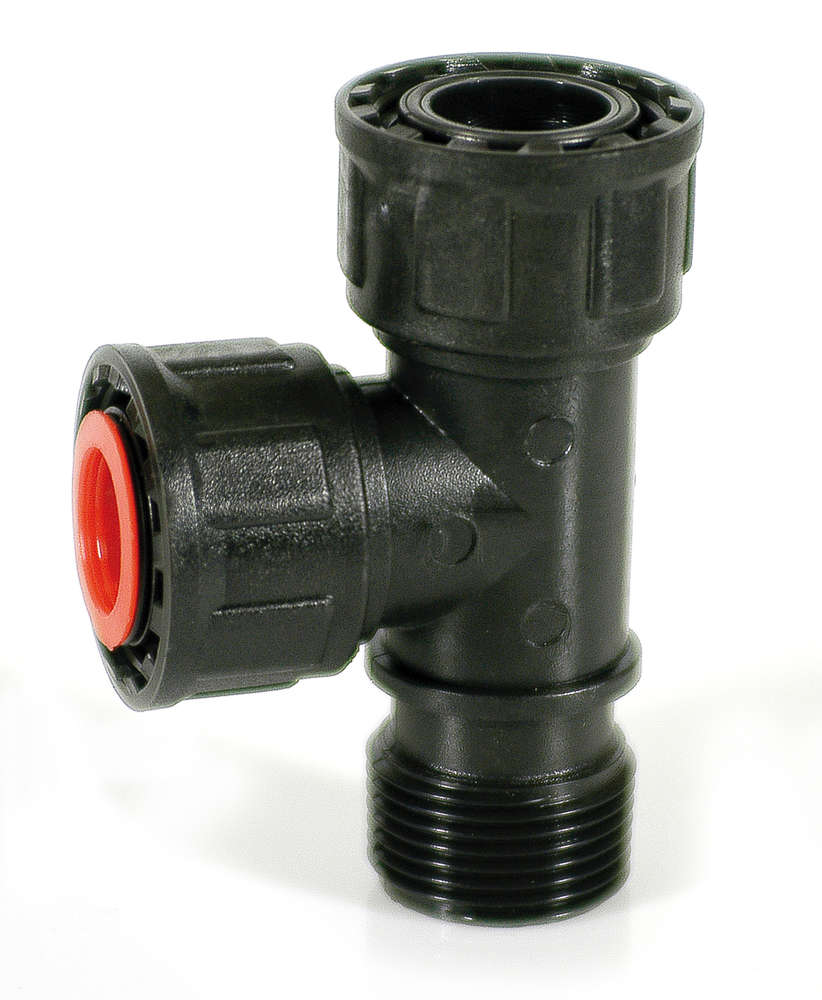 Irritec IG43120D0V500 - тройник с двумя накидными гайками 11/2"НРх11/2"НГх11/2"НГ — ПоливТорг