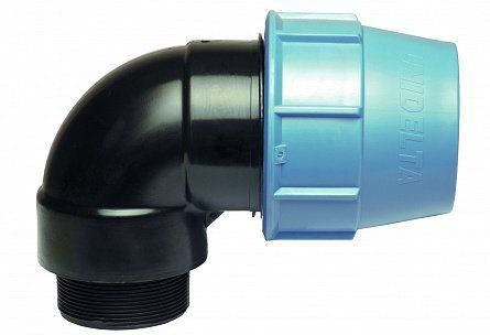 Unidelta - угольник PN16 - 75 х 2 1/2" НР — ПоливТорг