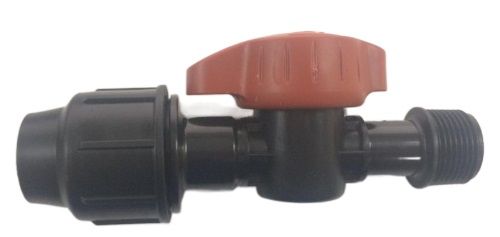 Testa Roja 210282 - краник цилиндрический D. 20 х 3/4" НР — ПоливТорг