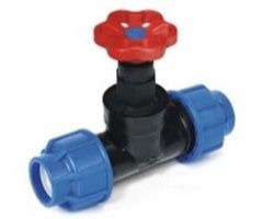 Plastica Alfa 14RA-4 - вентиль компрессионный 32 мм., серия Blue Line — ПоливТорг