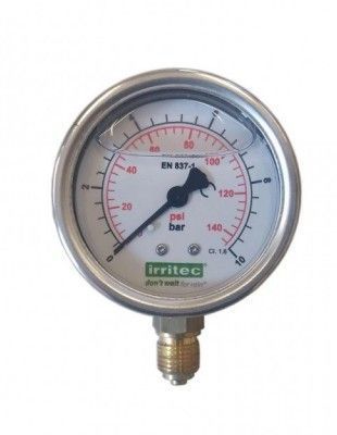 Irritec IIPGI6ZM2R025 - Манометр глицериновый 0х2,5 бар — ПоливТорг