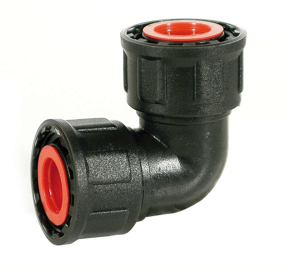 Irritec 426-320 - угольник с накидными гайками 1"ВР — ПоливТорг