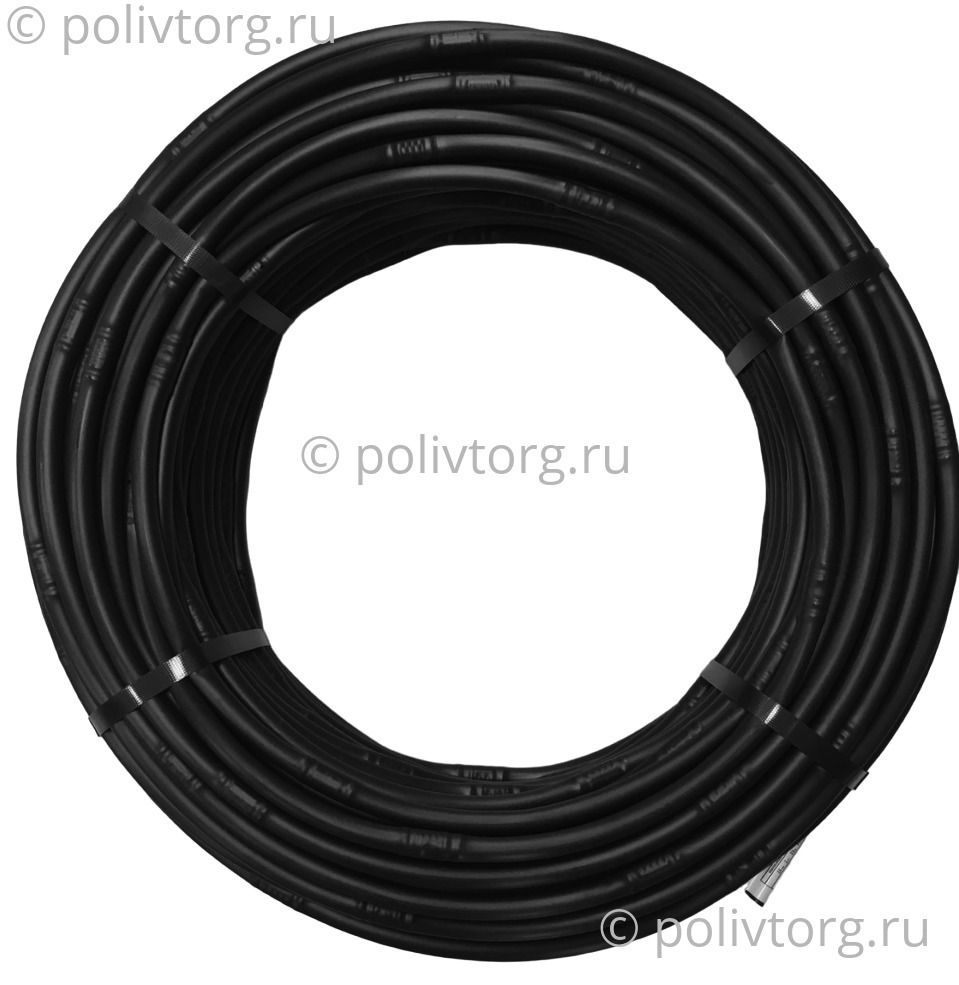 Трубка капельная 16мм, PC, 2,0л/ч, шаг 330мм, стенка 1,1 мм, в бухте 100м — ПоливТорг