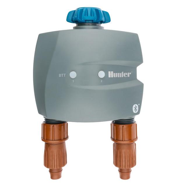 Hunter BTT-201 - садовый таймер 2 зоны 3VDC \ Bluetooth® + адаптер QC — ПоливТорг