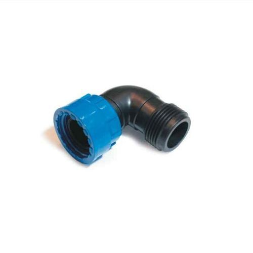 Plastic Alfa 16525-D - угольник 1"х1" НРхВР с накидными гайками — ПоливТорг