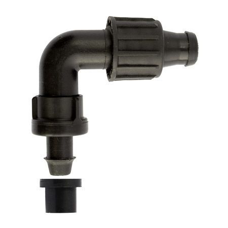 Irritec IE8605000N00T - угольник с резиновым кольцом TAPE 16 <860> — ПоливТорг