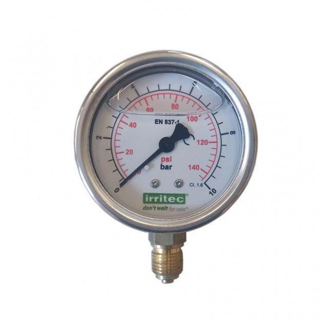 Irritec IIPGI6ZM2R060 - Манометр глицериновый 0х6 бар — ПоливТорг