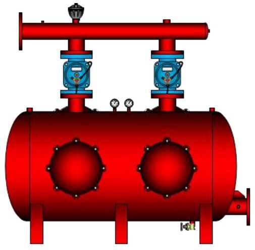 SG FILTERS - двухкамерный песчано-гравийный фильтр "RIVER"850lL dn 125 manual — ПоливТорг