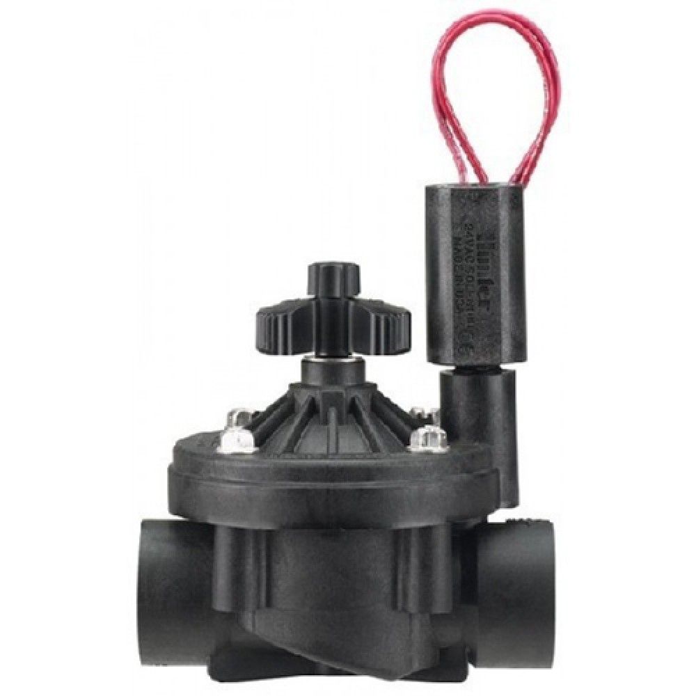Hunter ICV-201G-B-FS - э/м клапан Filter Sentry, с защитным фильтром, c регулятором потока 2" ВР, — ПоливТорг