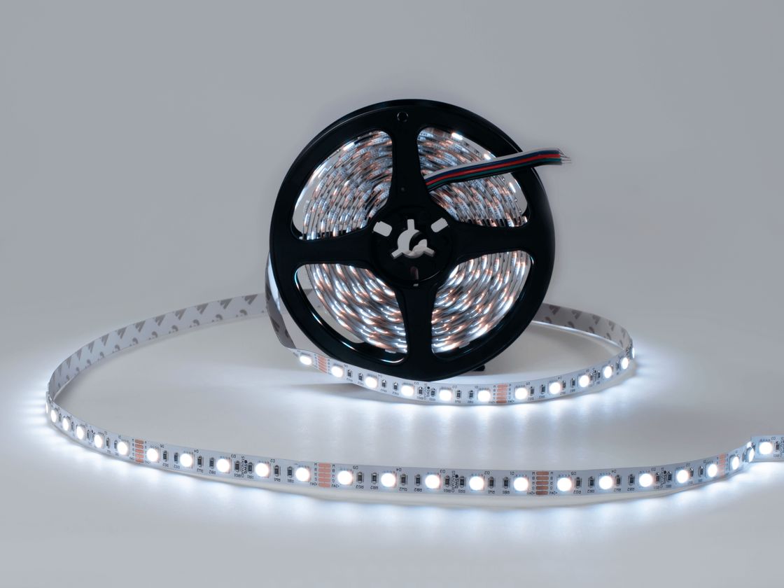 Светодиодная лента 5050, 60 LED/м, 19,2 Вт/м, 24В , IP20, Цвет: RGB + теплый белый, SWG560-24-19.2-RGBWW-M