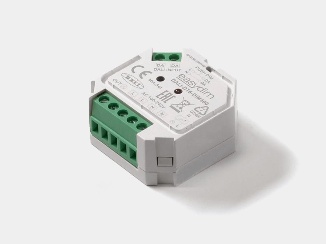 Декодер DALI фазовый диммер 220В с функцией Push-dim,, DALI-DT6-DIM400