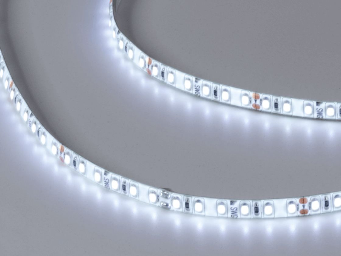 Светодиодная лента 2835, 120 LED/м, 9,6 Вт/м, 24В , IP65, 3M, Цвет: Холодный белый, SWG2120-24-9.6-W-65-M
