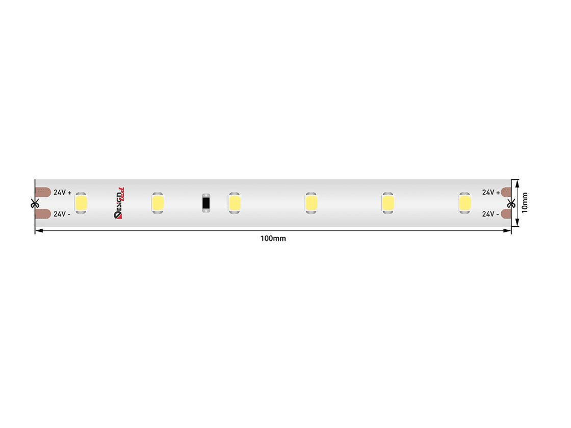 Светодиодная LED лента LUX нейтральное свечение IP67, DSG260S-24-NW-67-20M