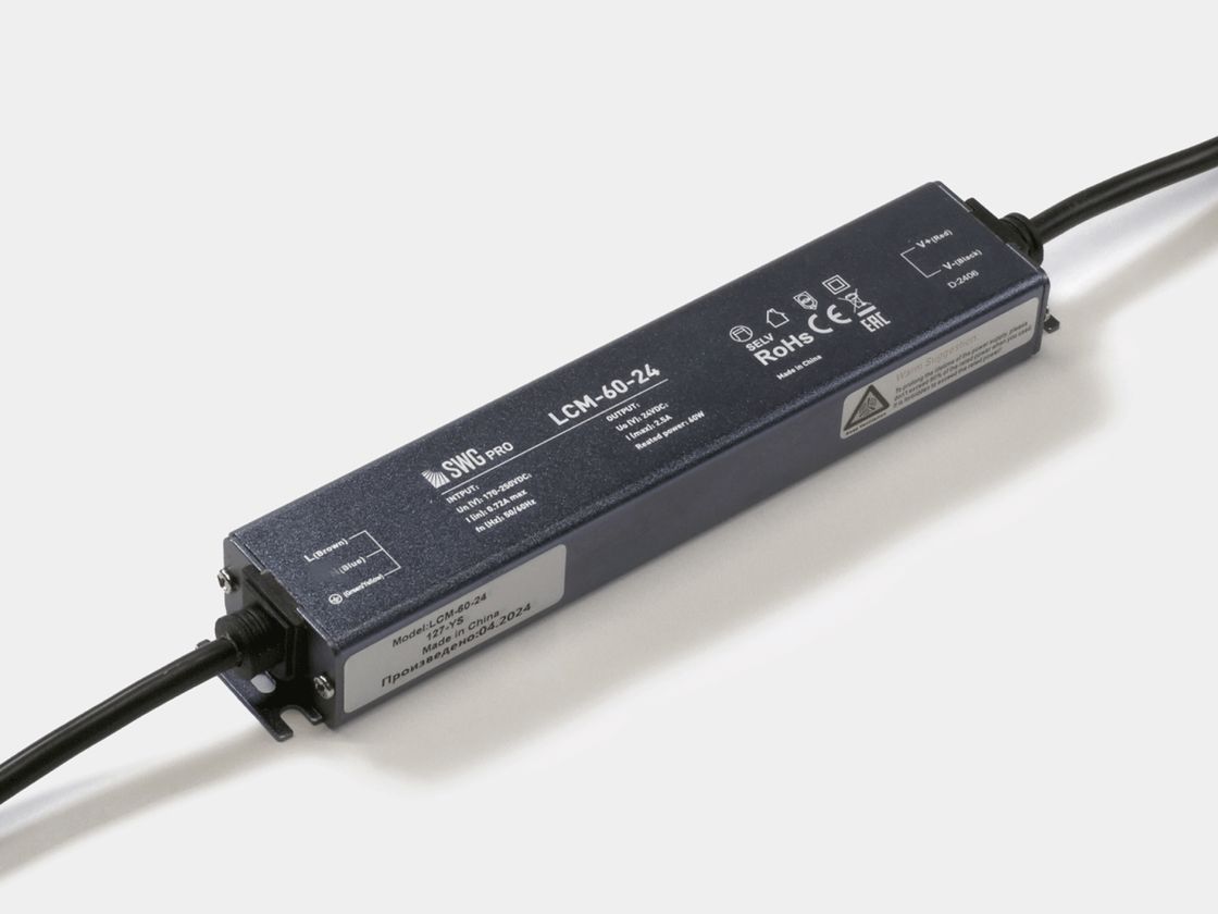 Блок питания для светодиодных лент , LCM-60-24