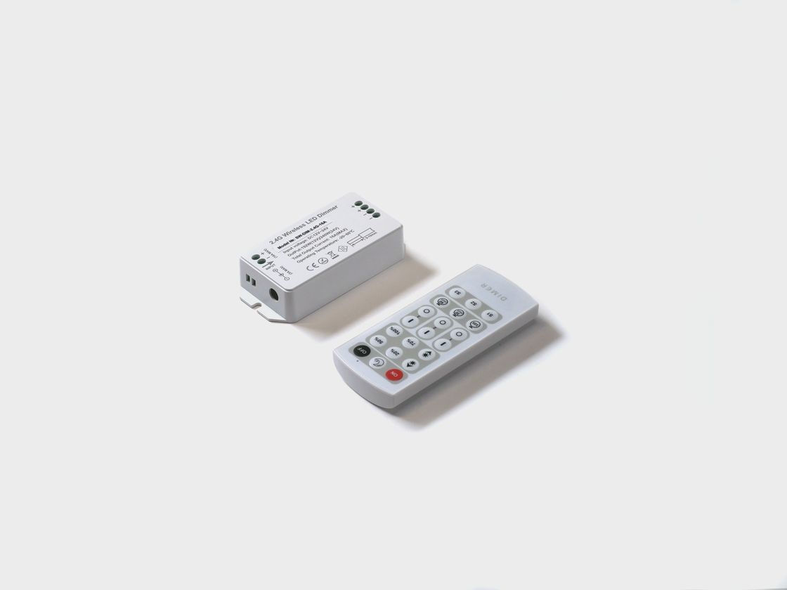 Диммер, 2.4G с пультом, 21 кноп., DC12/24V, <16A(MAX), SW-DIM-2.4G-16A