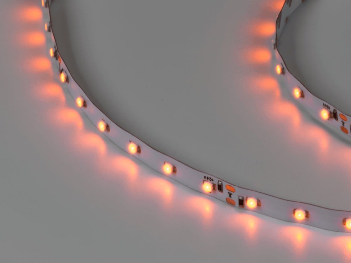 Светодиодная лента 3528, 60 LED/м, 4,8 Вт/м, 24В , IP20, Цвет: Желтый, SWG360-24-4.8-Y-M