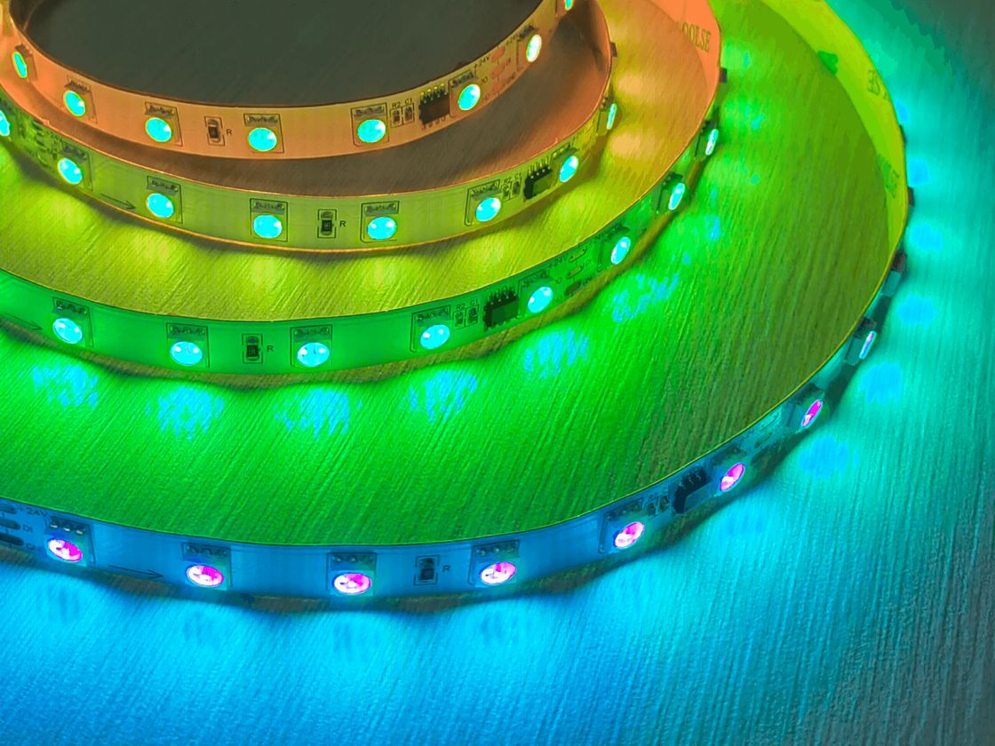 Светодиодная лента SPI RGB 24В IP20 12Вт/м 60 LED/м SMD5050 WS2811 SWG5PT60-24-12-WS2811RGB