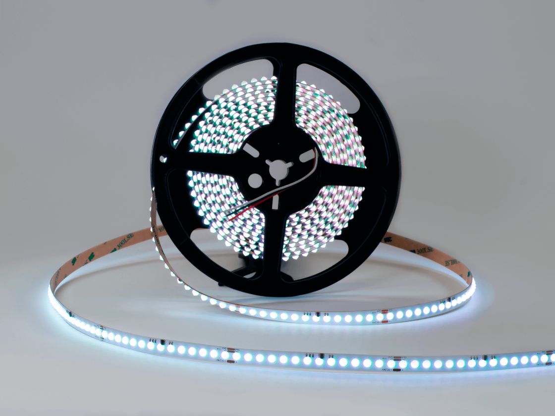 Светодиодная лента DOT, 140 LED/м, 11,52 Вт/м, 24В, IP20, Цвет: RGB Spi, SWG-DOT420-24-11.52-WS2811RGB