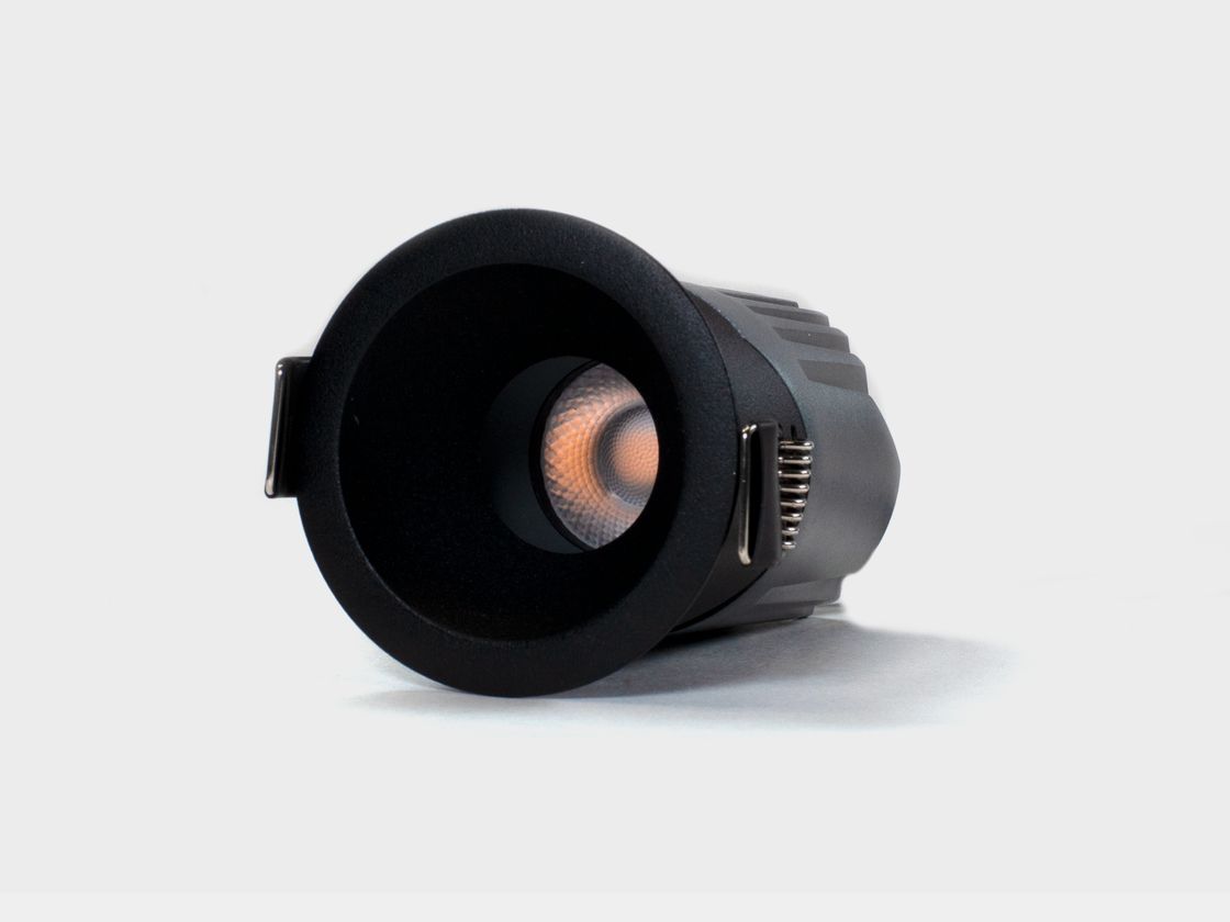 Светильник встраиваемый 7Вт 55° IP65 черный 4000К поворотный RC-D52-7-BL-NW65