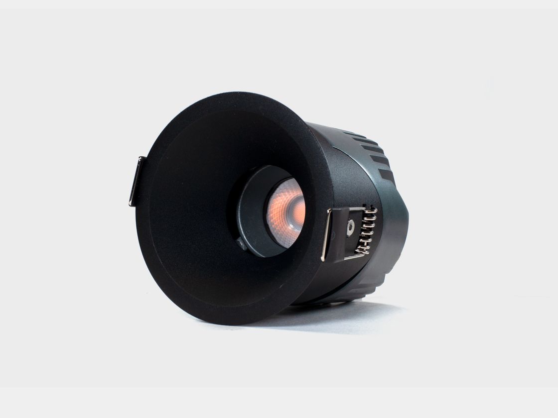 Светильник встраиваемый 12Вт 55° IP65 черный 3000К поворотный RC-D84-12-BL-WW65