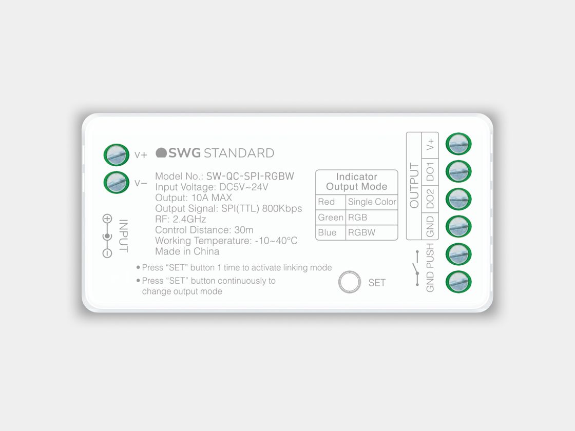 Контроллер универсальный SPI 3 в 1 MONO/RGB/RGBW