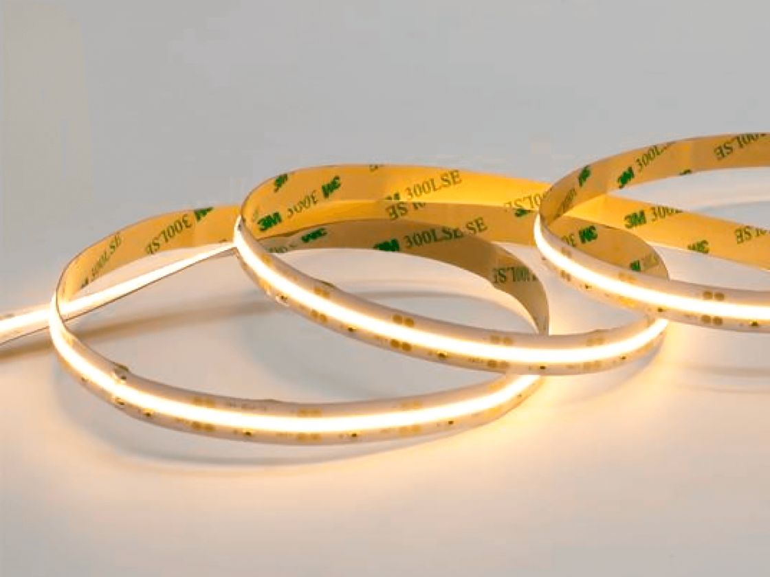 Светодиодная лента тёплая белая 24В IP20 6Вт/м 320 LED/м SWG-COB320-24-6-WW