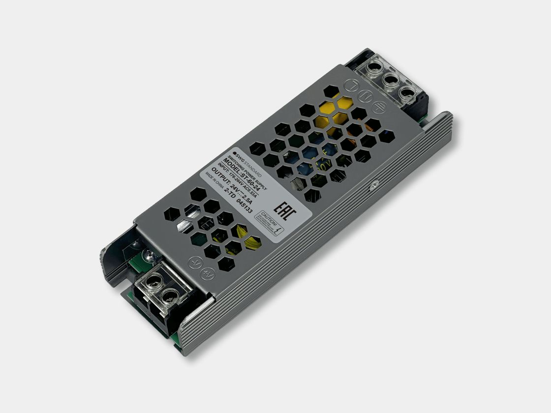 Блок питания для светодиодных лент 24 В, 60 Вт, IP20, ST-60-24