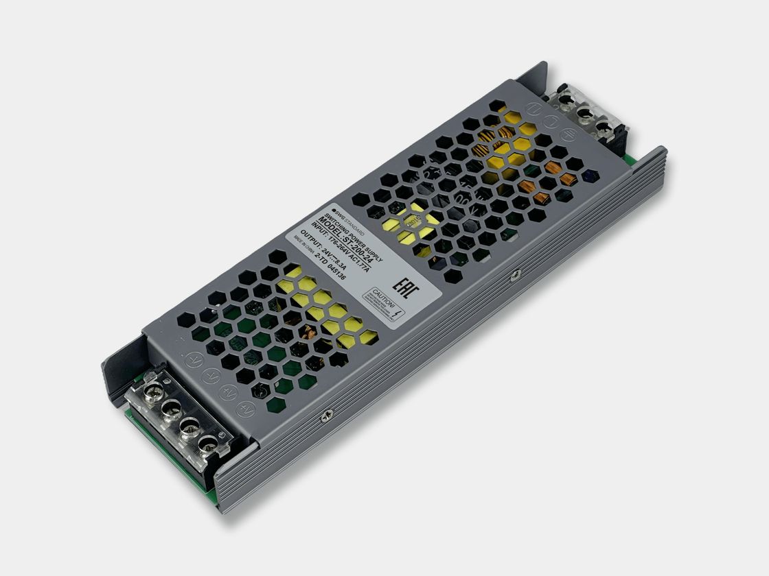 Блок питания для светодиодных лент 24 В, 200 Вт, IP20, ST-200-24