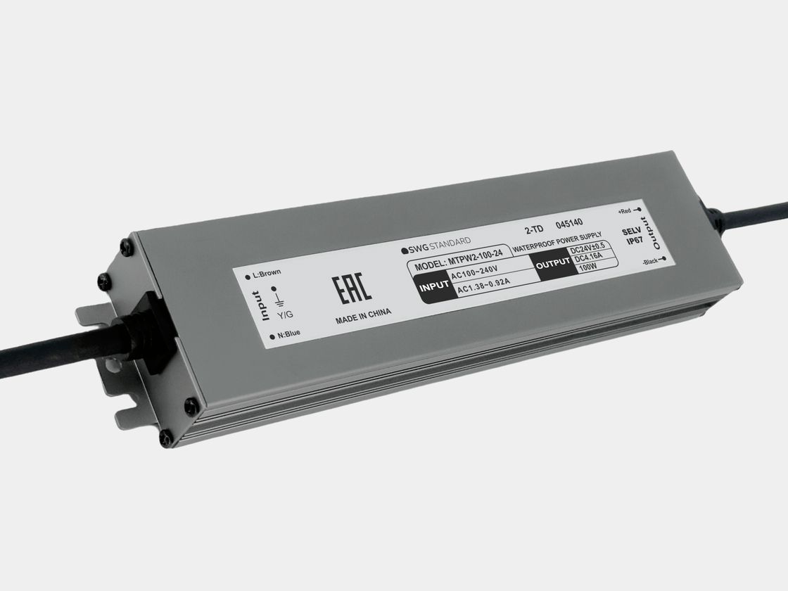 Блок питания для светодиодных лент 24 В, 100 Вт, IP67, MTPW2-100-24