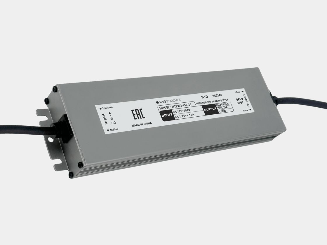Блок питания для светодиодных лент 24 В, 150 Вт, IP67, MTPW2-150-24