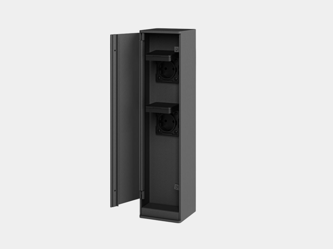 Розетка уличная влагозащищенная двойная IP65, 420 мм