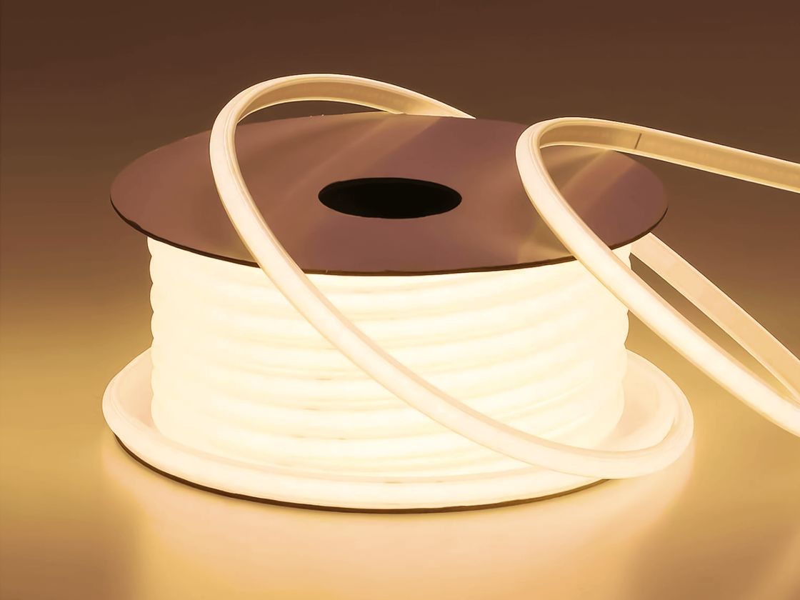 Неоновая лента 220В IP65 13Вт/м 480 LED/м теплый белый SWG-COB480-13-WW-65