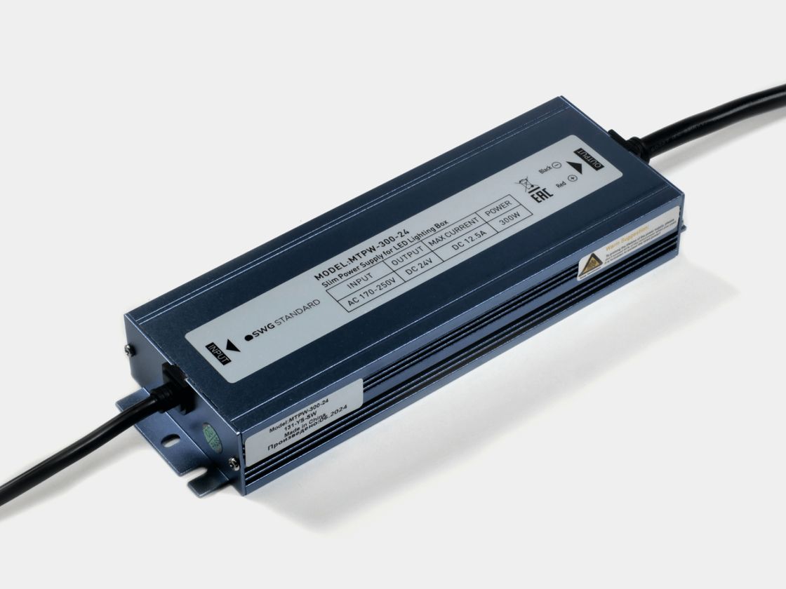 Блок питания для светодиодных лент TPW, 300 W Влагозащитный, 24 V, MTPW-300-24