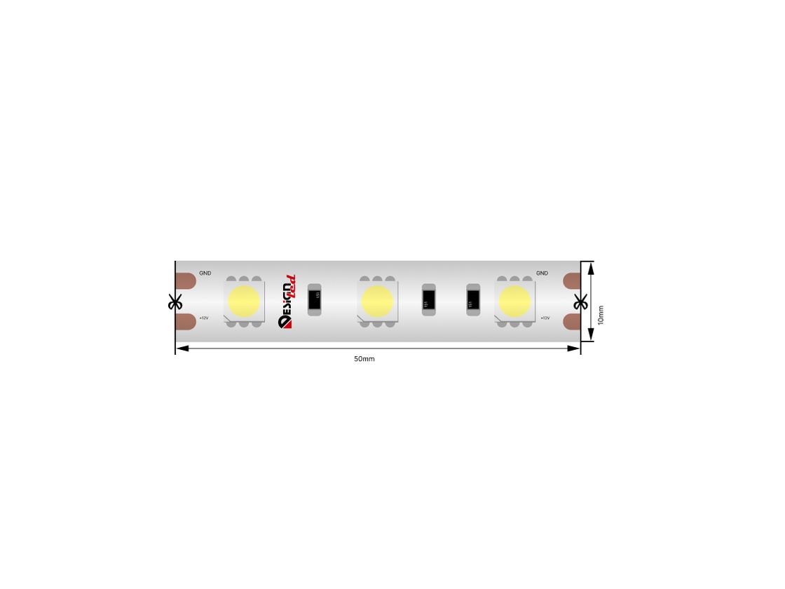 Светодиодная лента IP65 12Вольт холодное белое свечение, DSG560-12-W-65