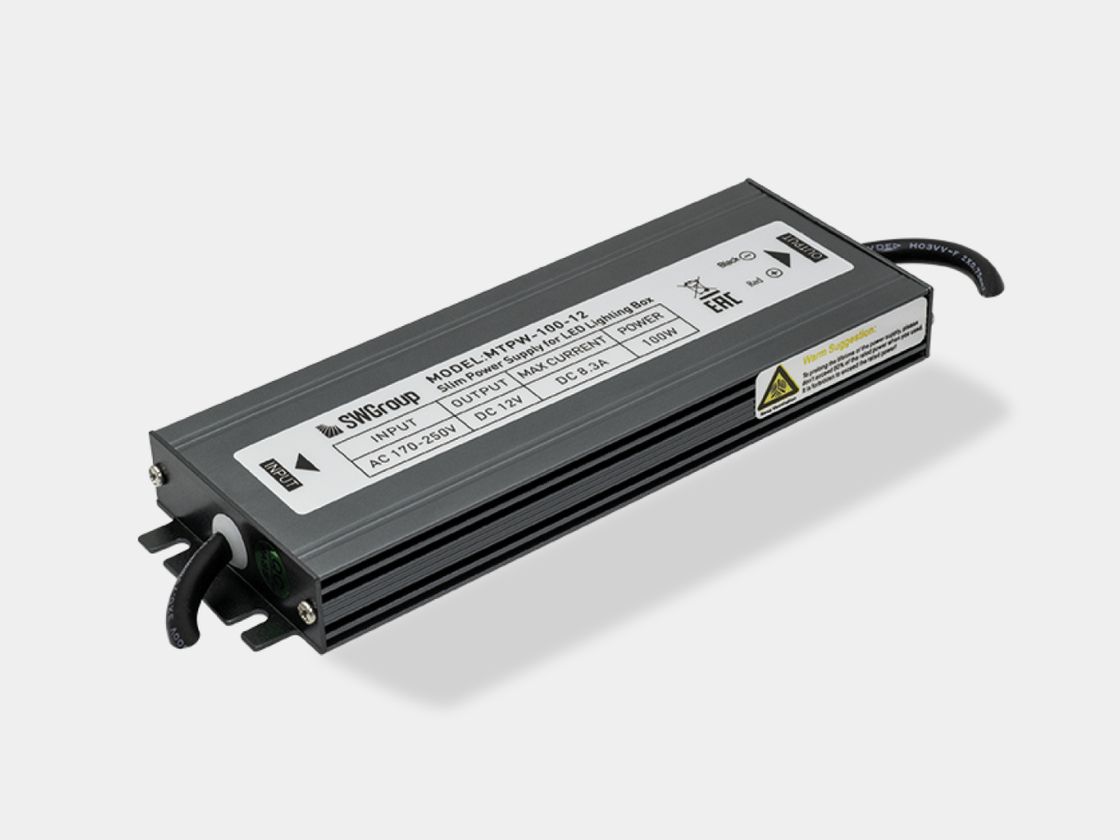 Блок питания для светодиодных лент TPW, 100 W Влагозащитный, 12 V, MTPW-100-12