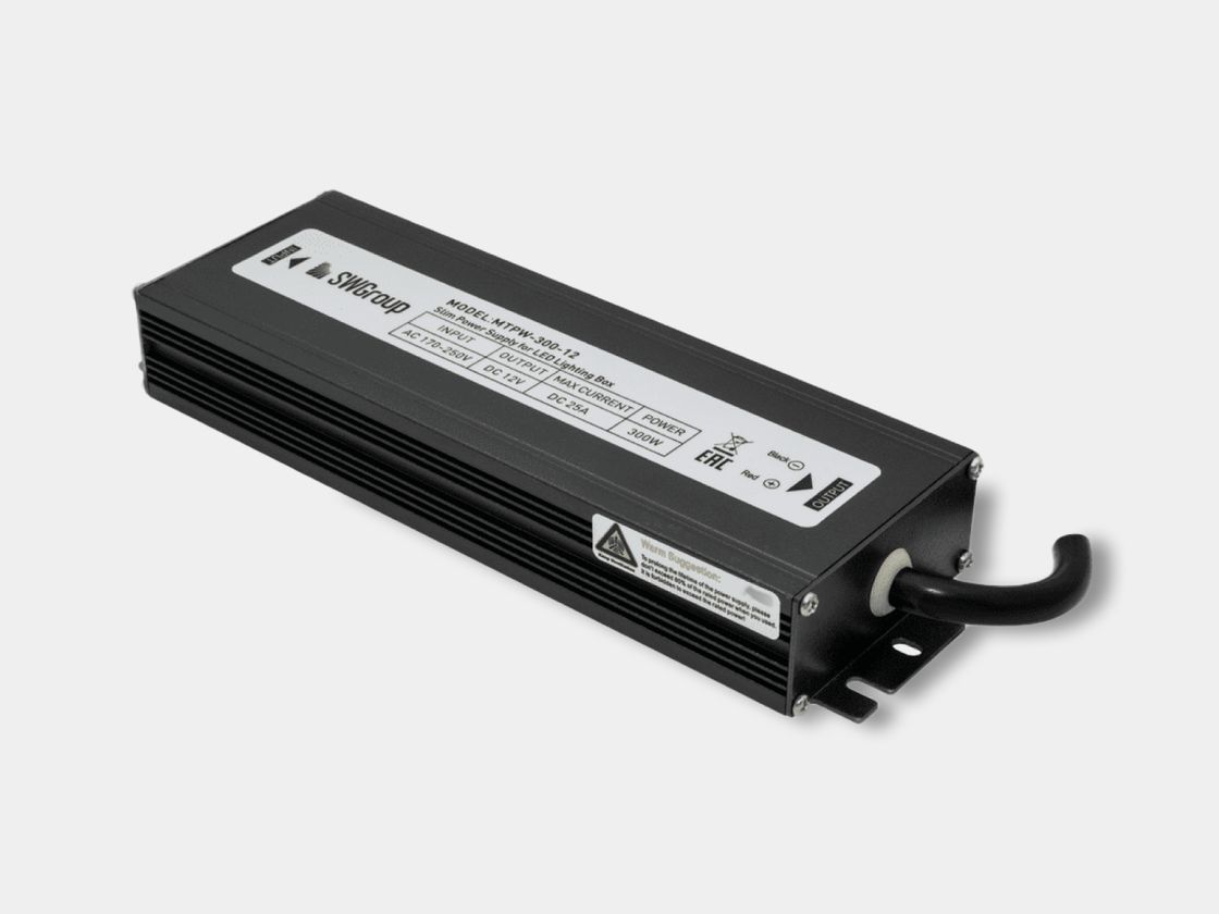 Блок питания для светодиодных лент TPW, 300 W Влагозащитный, 12 V, MTPW-300-12