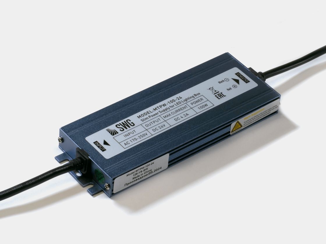 Блок питания для светодиодных лент TPW, 100 W Влагозащитный, 24 V, MTPW-100-24