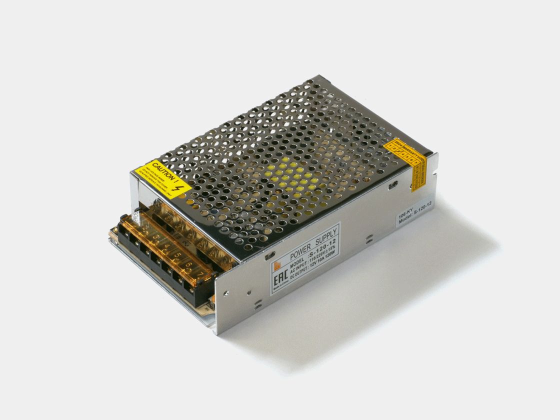 Блок питания для светодиодных лент 12V 120W, S-120-12